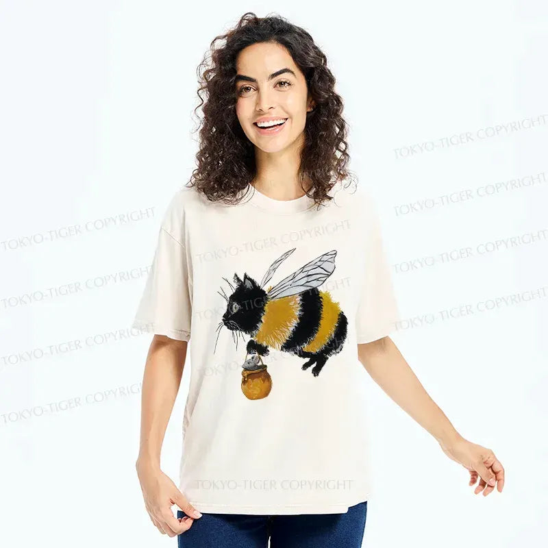 funny cat tee for daily wear
