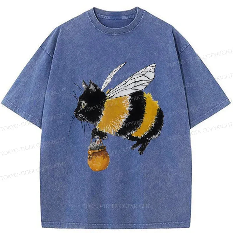 japanese vintage cat t shirt for summer