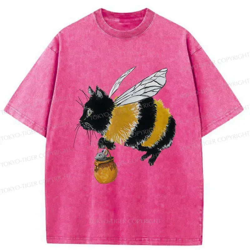 japanese vintage cat t shirt for summer