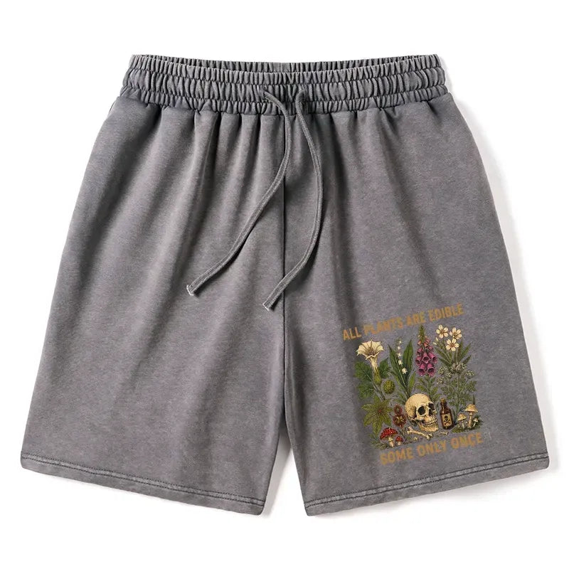 Edible plants joke shorts on sale