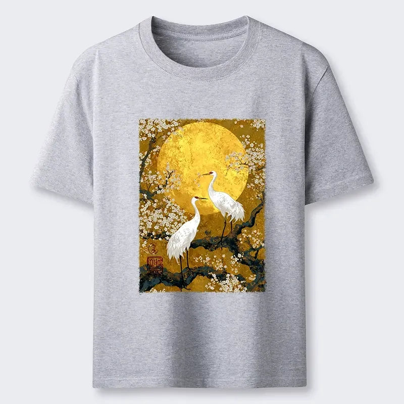 Traditional Kyoto Style Cotton T-Shirt Gift for Him