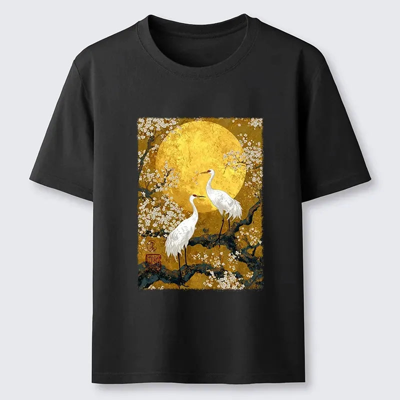 Kyoto-Lion Traditional Japanese Crane Art Classic T-Shirt
