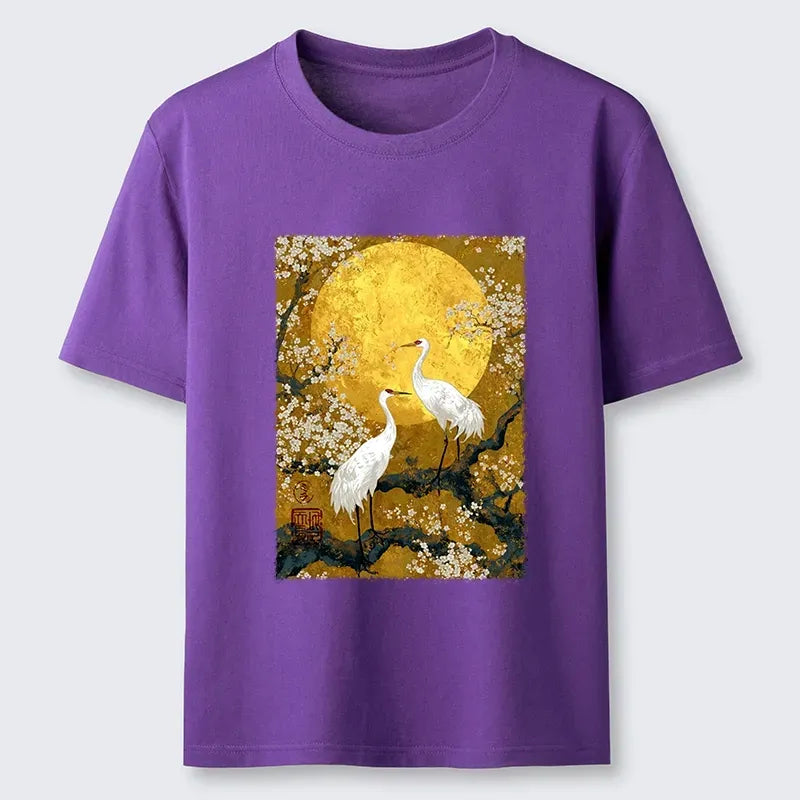 Kyoto-Lion Traditional Japanese Crane Art Classic T-Shirt