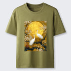 Traditional Kyoto Style Cotton T-Shirt Gift for Him