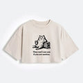 Washed Crop T-Shirt for Summer Vacation