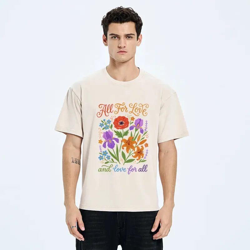 Kyoto-Lion Love For All Washed T-Shirt