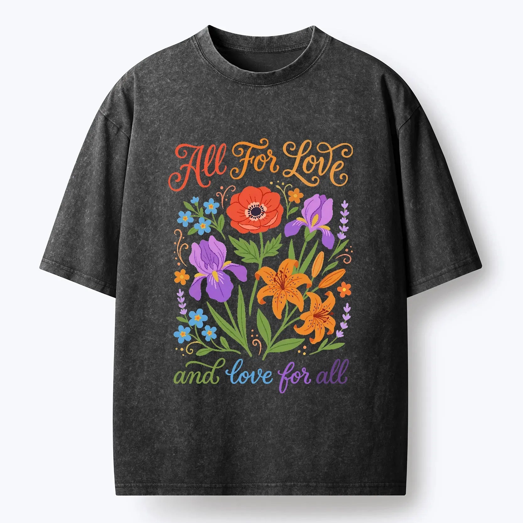 Kyoto-Lion Love For All Washed T-Shirt