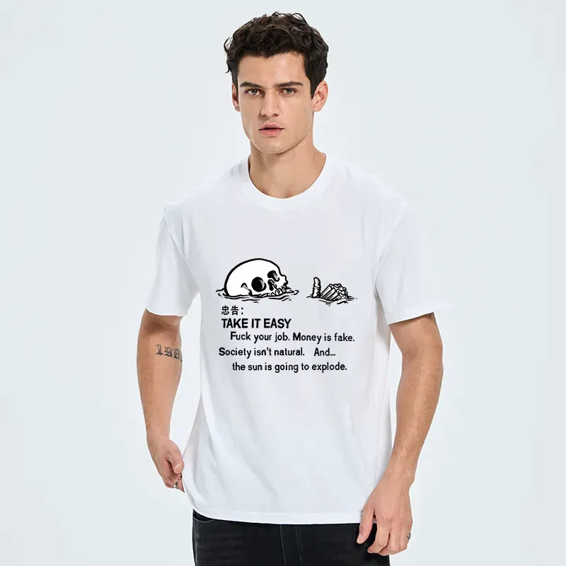 Japanese Skeleton T-Shirt for Holiday Gift