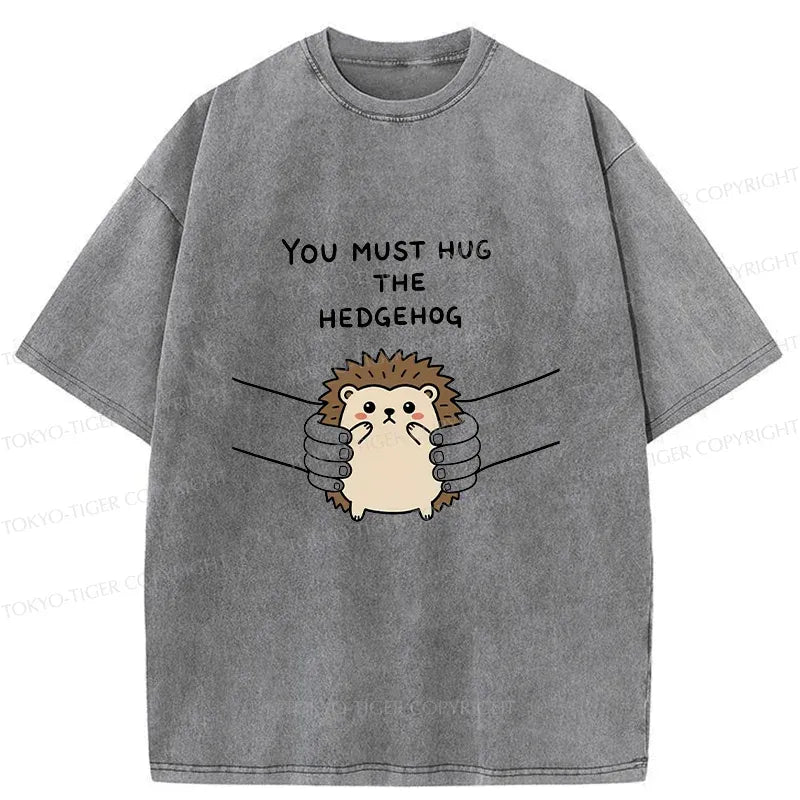 Kyoto-Lion Accept Hedgehog Washed T-Shirt