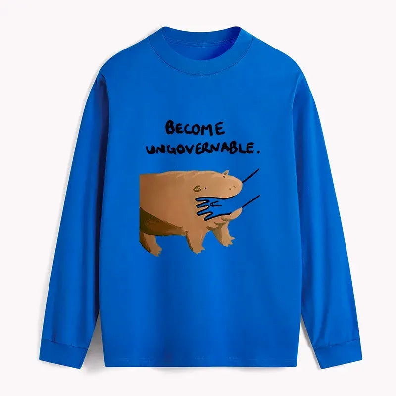 Moo Deng Bites Someone's Arm Vintage Tee