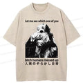 Japanese vintage washed t-shirt for daily wear