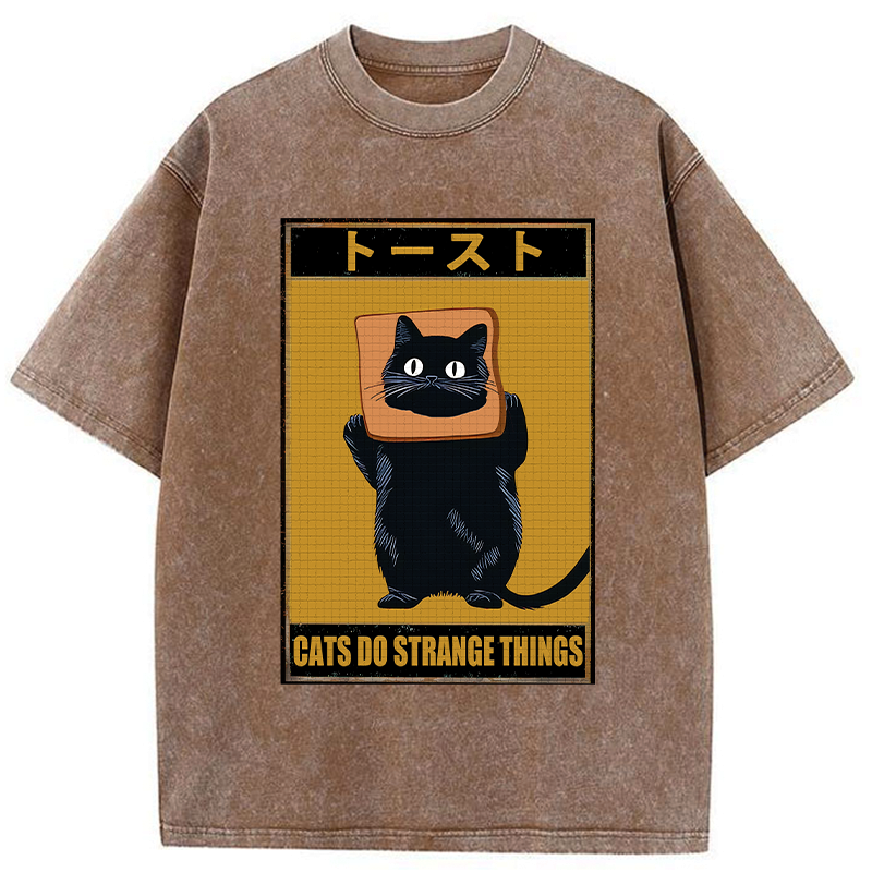 Kyoto Black Cat T-Shirt for Daily Wear