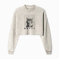 Kyoto-Lion Cat That Was Arrested Washed Crop Sweatshirt