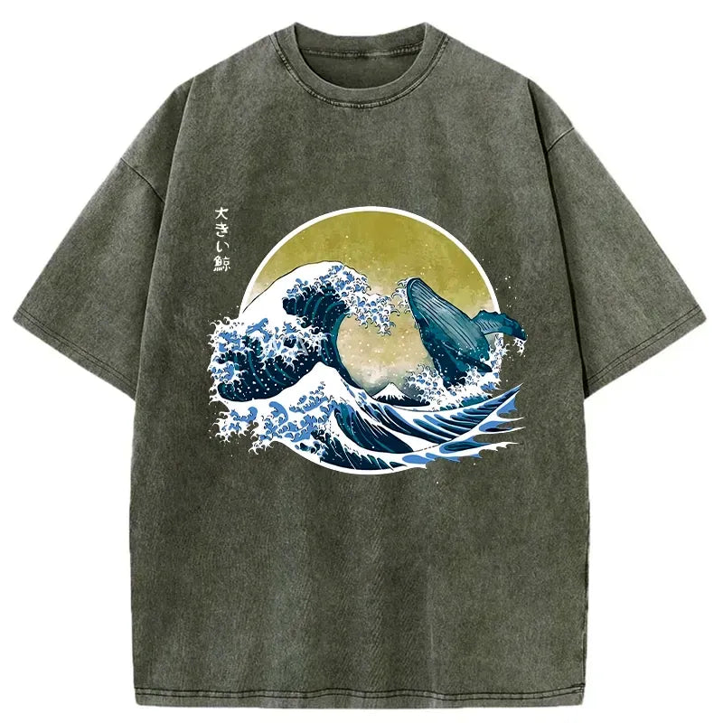 kyoto lion unisex cotton t-shirt on sale
