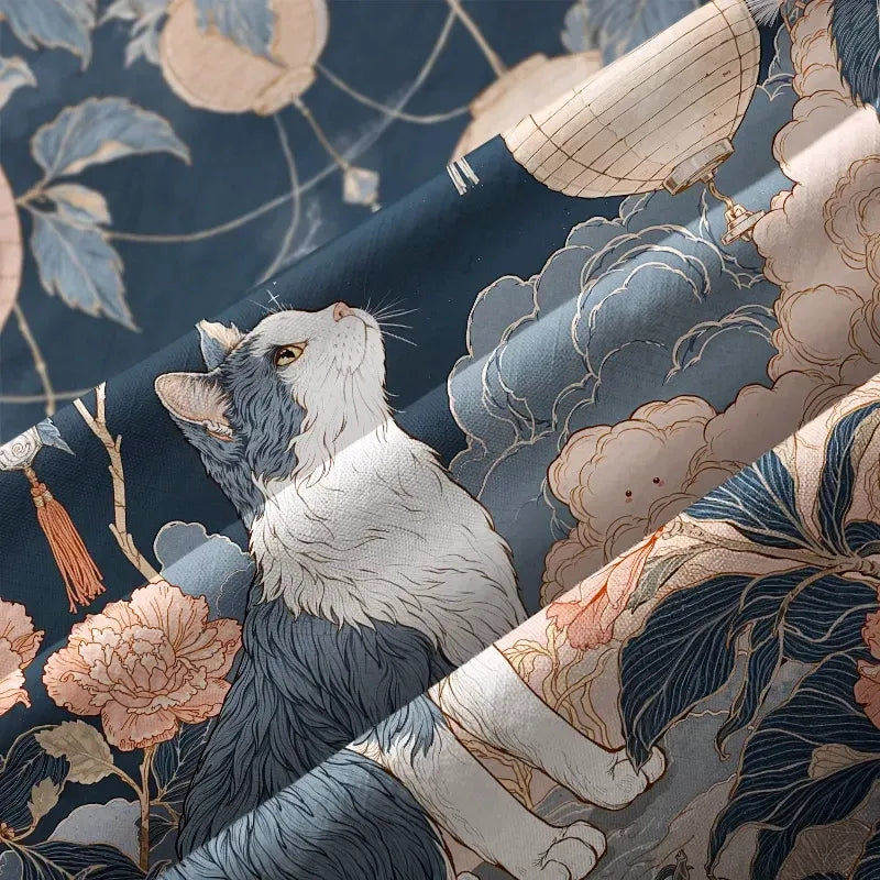 Kyoto Lion Ukiyo-e Shirt for Streetwear