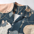 Japanese Mystical Cat Aloha Shirt for Summer