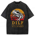 Kyoto-Lion Funny Frog Lover Washed T-Shirt