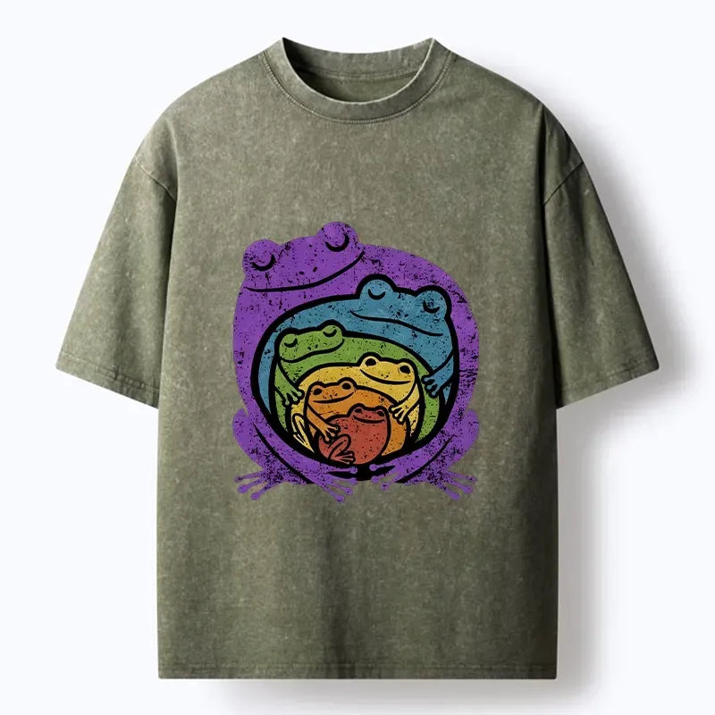 Japanese Vintage Washed Tee for Gift Idea