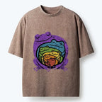 Rainbow Frogs T-Shirt for Daily Wear
