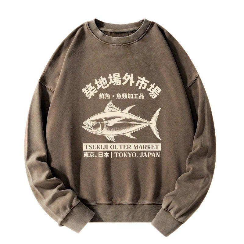 Japanese culture sweatshirt for everyday wear