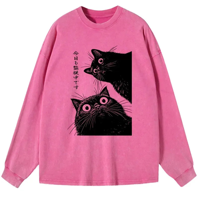 Comfortable Japanese Cat T-Shirt with Free Shipping
