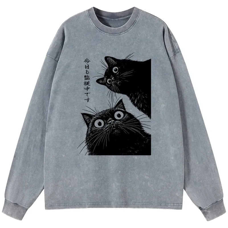 Comfortable Japanese Cat T-Shirt with Free Shipping