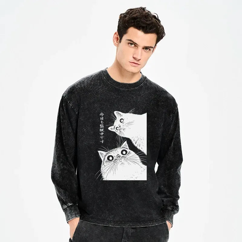 Comfortable Japanese Cat T-Shirt with Free Shipping