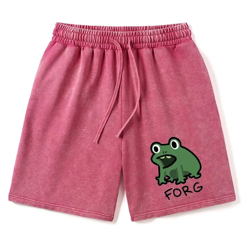 Kyoto-Lion Funny Forg Japan Washed Shorts