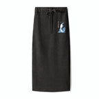 Kyoto-Lion Keep Calm Penguin Washed Terry Skirt