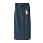 Kyoto-Lion Keep Calm Penguin Washed Terry Skirt