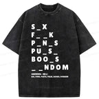 Japanese vintage washed t-shirt for daily wear