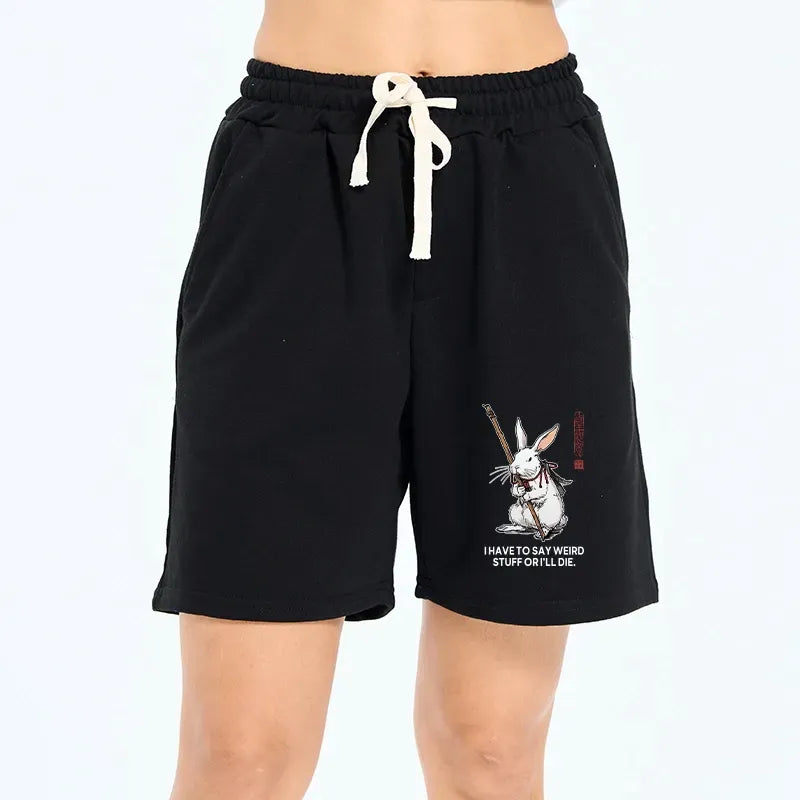 Japanese Vintage Rabbit Unisex Shorts