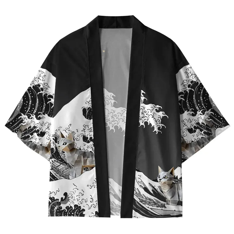 unisex japanese haori cardigan for daily wear