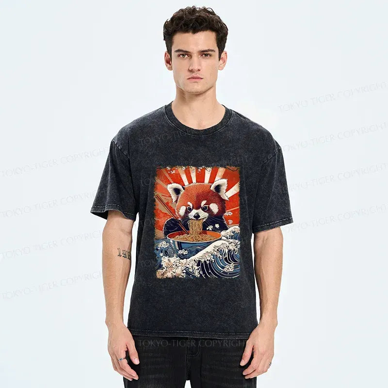 Japanese Red Panda Ramen T-Shirt