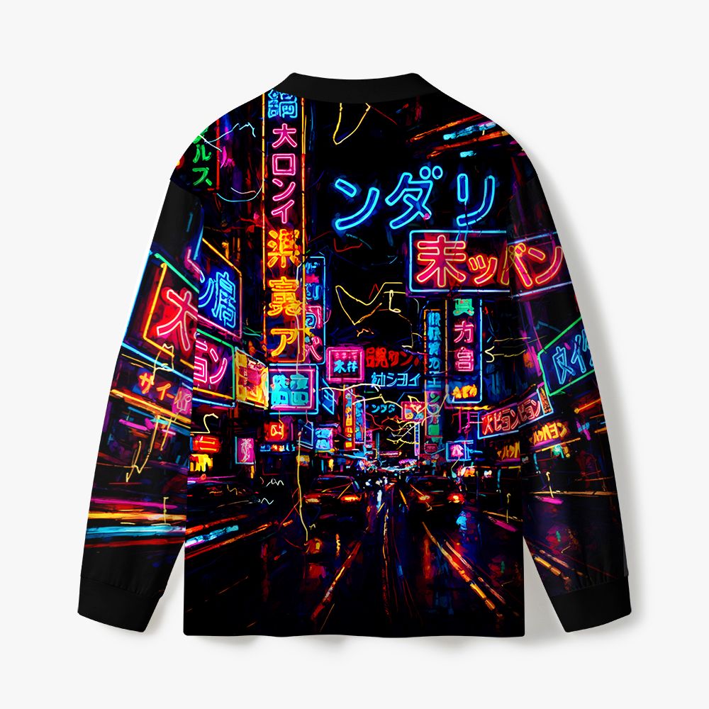 Kyoto-Lion Japanese Street Scene Eco-Friendly Long Sleeve T-Shirt