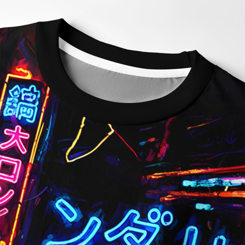 Kyoto-Lion Japanese Street Scene Eco-Friendly Long Sleeve T-Shirt