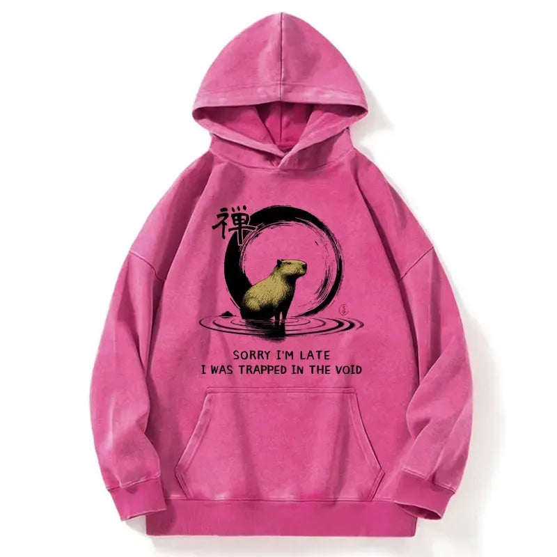 Japanese Vintage Capybara Hoodie for Streetwear