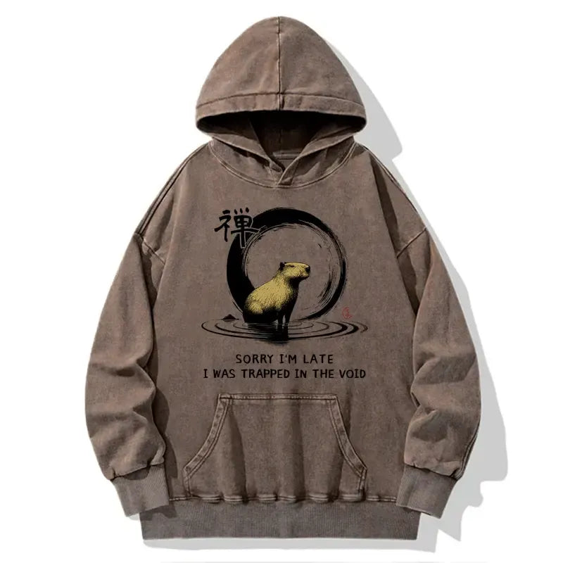 Japanese Vintage Capybara Hoodie for Streetwear