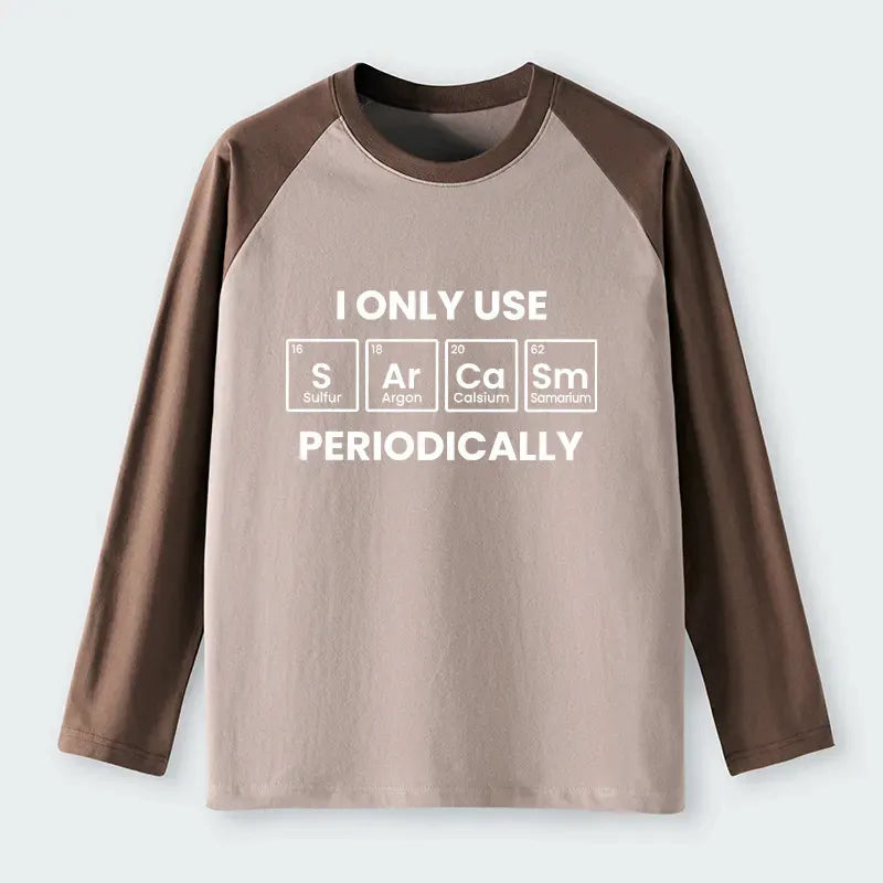 Kyoto-Lion Interesting Chemical Elements Raglan Long Sleeve T-shirt