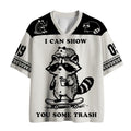 Kyoto-Lion Funny Trash Crew Mesh Jersey