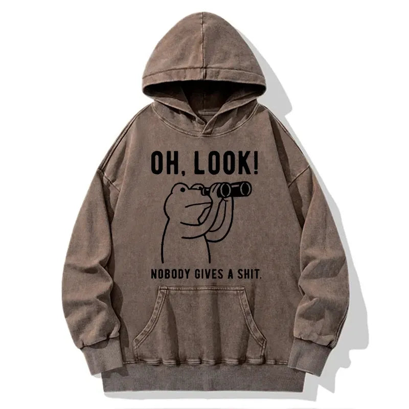 Kyoto-Lion Frog of Indifference Washed Hoodie