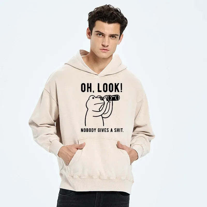 Kyoto-Lion Frog of Indifference Washed Hoodie