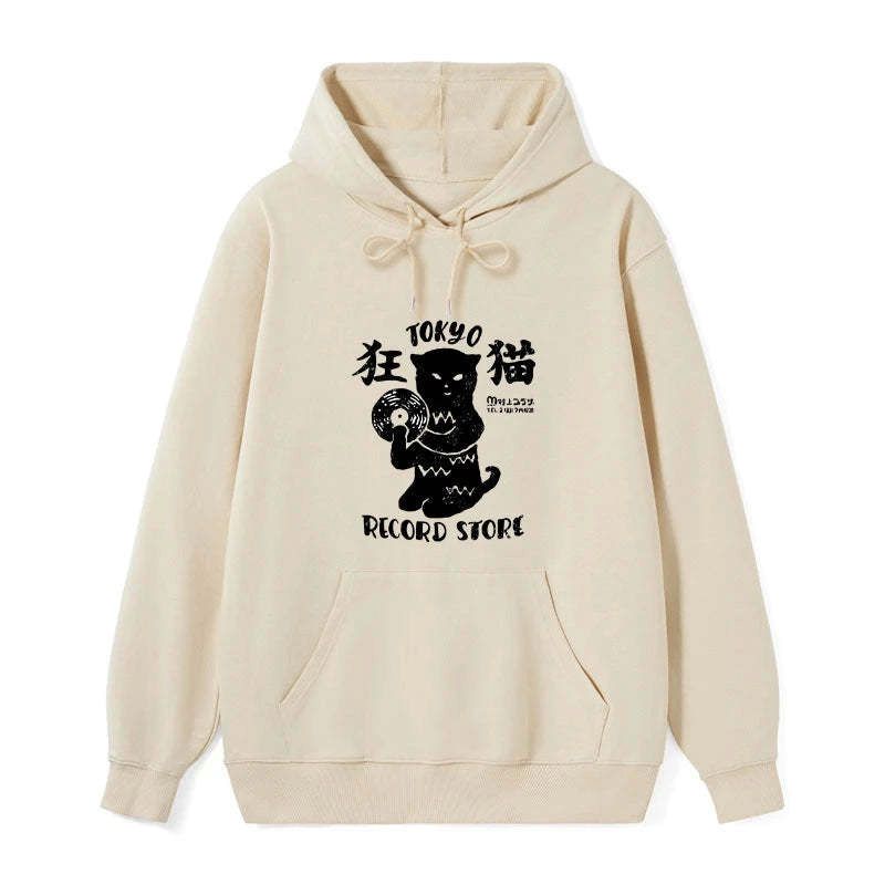 unisex classic hoodie with cat design