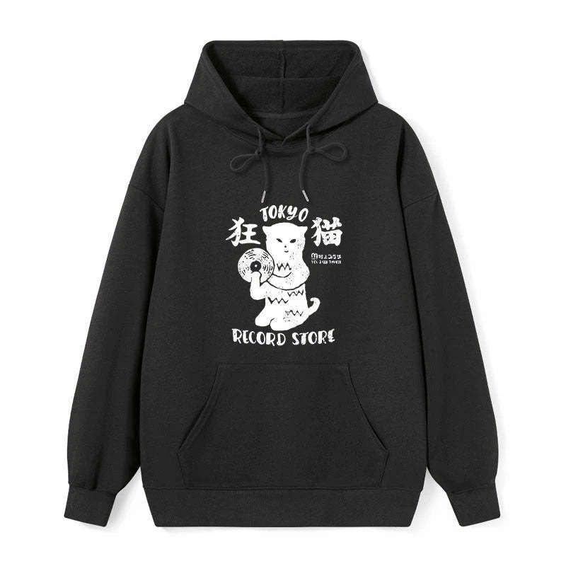 unisex classic hoodie with cat design