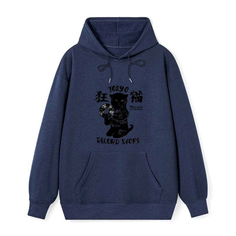 Kyoto-Lion Tokyo Record Store Cat CD Classic Hoodie