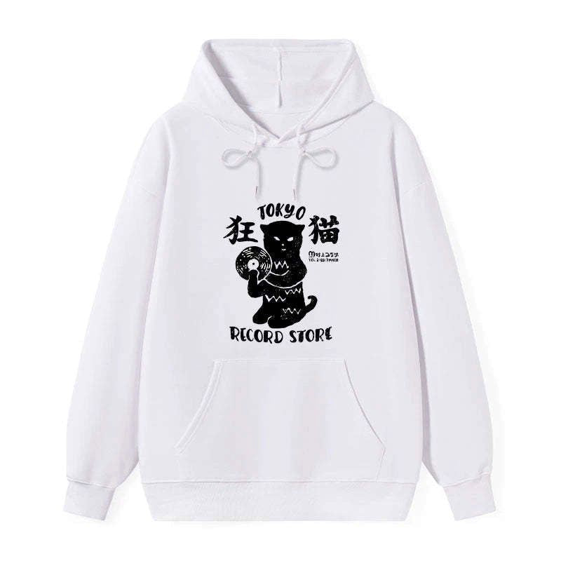 unisex classic hoodie with cat design