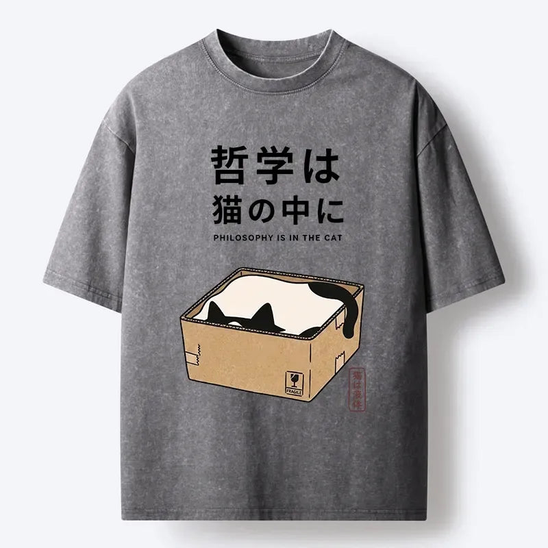 Japanese Cat T-Shirt for Daily Wear
