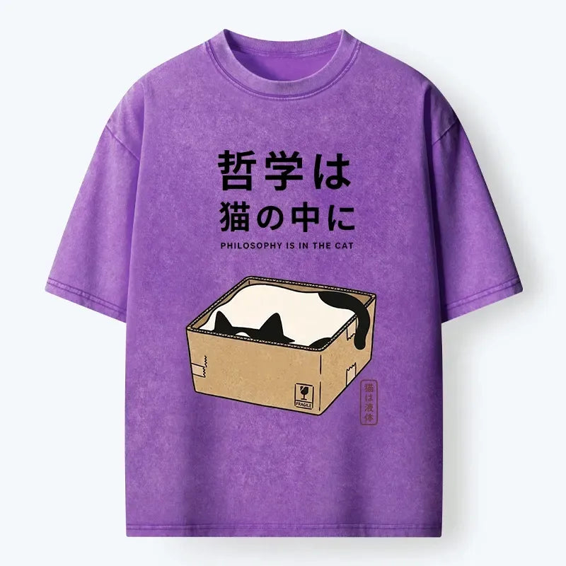 Japanese Cat T-Shirt for Daily Wear