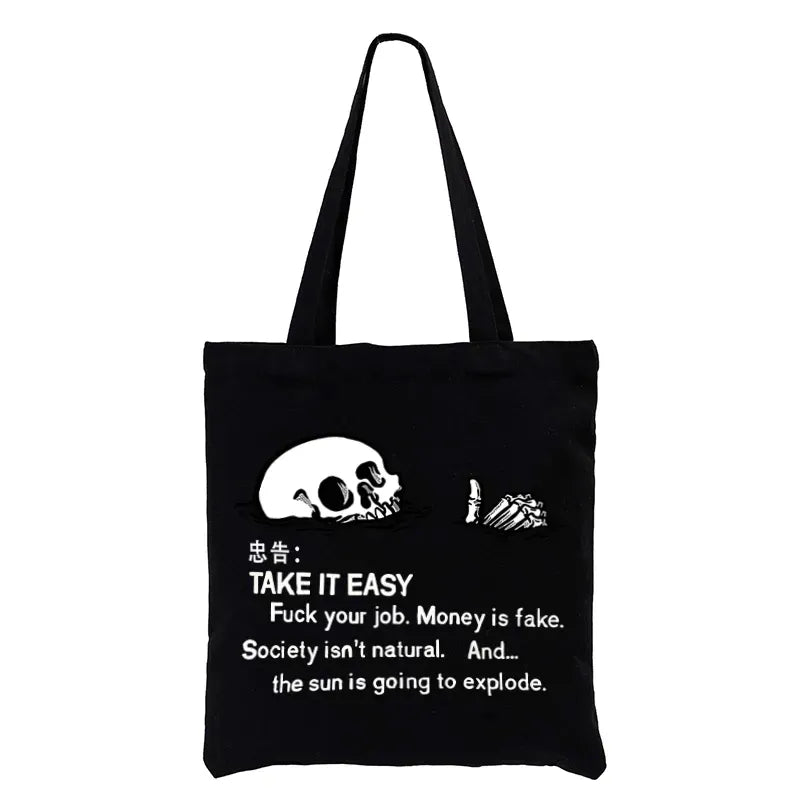 Kyoto Lion Skeleton Tote Bag Gift Idea
