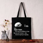 Japanese Skeleton Tote Bag for Daily Wear